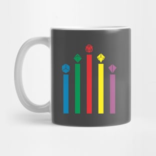 Rainbow Dice Rocket Mug